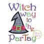 Witch Way to the Partay Applique | Machine Embroidery Designs by JuJu
