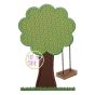Wooden Swing Tree Applique | Machine Embroidery Designs by JuJu