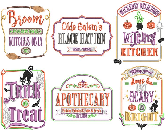 Farm Fresh Halloween 3 | Machine Embroidery Designs by JuJu