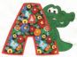 Cute Critters Alphabet Applique Machine Embroidery Designs by JuJu 