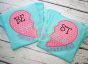 Best Friends Heart Applique | Machine Embroidery Designs by JuJu