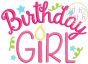 Itch 2 Stitch Birthday Girl Applique Digital Embroidery Machine Designs by JuJu
