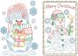 Christmas Greeting Cards Set 4 Digital Embroidery Designs by JuJu