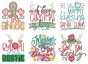 Christmas Word Art 6 Machine Embroidery Designs by JuJu
