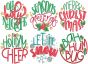 Jolly Christmas Word Art 2 Digital Embroidery Machine Designs by JuJu