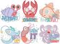 Kids Beach Puns 2 | Machine Embroidery Designs by JuJu