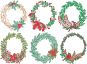 Rustic Christmas Wreaths | Machine Embroidery Designs by JuJu