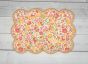 ITH Satin Quilted Scallop Mug Rugs | Machine Embroidery Designs by JuJu
