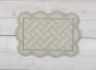 ITH Quilted Scallop Mug Rug | Machine Embroidery Designs by JuJu