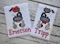 Sitting Cow Boy Applique | Machine Embroidery Designs by JuJu