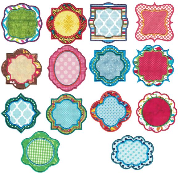 Simply Frames Applique Machine Embroidery Designs Monogram Frames Designs by JuJu