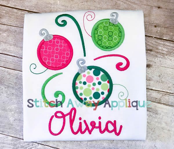 Swirl Ornaments | Machine Embroidery Designs by JuJu/ Stitch Away Applique 