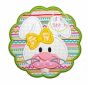 Bunny Face Scalloped Circle | Machine Embroidery Designs by JuJu