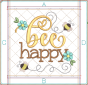 ITH Busy Bees Bee Happy Pot Holder | Machine Embroidery Designs by JuJu