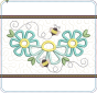 ITH Busy Bees Flower Trio Pot Holder | Machine Embroidery Designs by JuJu