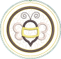 ITH Busy Bees Round Coaster | Machine Embroidery Designs by JuJu