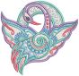 Free Standing Lace Exotic Birds 1 | Machine Embroidery Designs by JuJu