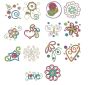 Dots n Doodles Too Machine Embroidery Designs by JuJu