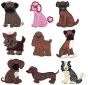 Top Dog Applique Set 3 Machine Embroidery Designs by JuJu