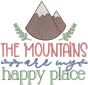 Mountain Life Word Art 3 | Machine Embroidery Designs by JuJu