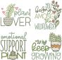 Plant Lovers 5 | Machine Embroidery Designs by JuJu