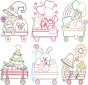 Seasonal Wagons Machine Embroidery Designs by JuJu