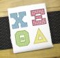 Greek Athletic Applique Alphabet Machine Embroidery Designs by JuJu