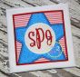 Star Box Monogram Applique | Machine Embroidery Designs by JuJu