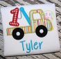 Tow Truck Number 1 Applique | Machine Embroidery Designs by JuJu