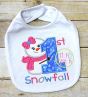 First Snowfall Girl Applique | Machine Embroidery Designs by JuJu