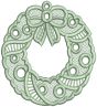 Free Standing Lace Christmas Wreaths | Machine Embroidery Designs by JuJu