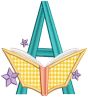 Reading Alphabet | Machine Embroidery Designs by JuJu