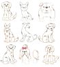 Top Dogs Vintage Stitch Set 2 Machine Embroidery Designs by JuJu