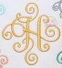 Elegant Scroll ONE COLOR SMALL Monogram