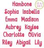Hambone Embroidery Font | Machine Embroidery Designs by JuJu