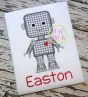 Robot Boy Applique | Machine Embroidery Designs by JuJu
