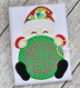 Santa Peeker Applique | Machine Embroidery Designs by JuJu