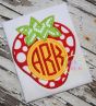 Strawberry Monogram Applique | Machine Embroidery Designs by JuJu