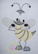 Bee Flexing Muscles Sketch Embroidery | Machine Embroidery Designs by JuJu