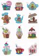 Sweet Shoppes Applique Machine Embroidery Designs by JuJu 