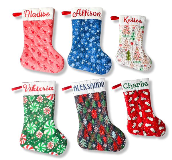 ITH Quilted Stockings | Machine Embroidery Designs by JuJu