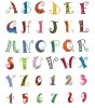Curly Q Alphabet Applique Machine Embroidery Designs by JuJu 