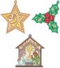 Free Standing Lace Christmas 5 | Machine Embroidery Designs by JuJu