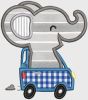 Road Tripping Animals Machine Embroidery Designs by JuJu