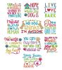 Dog Sayings Set 1 Machine Embroidery Designs by JuJu