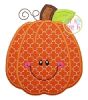 Happy Pumpkin Applique | Machine Embroidery Designs by JuJu