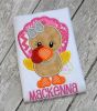 Standing Turkey Girl Applique | Machine Embroidery Designs by JuJu