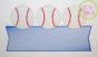 Baseball Trio Banner Sketch Embroidery Design | Machine Embroidery Designs by JuJu