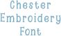 Chester Embroidery Font | Machine Embroidery Designs by JuJu