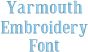 Yarmouth Embroidery Font | Machine Embroidery Designs by JuJu
